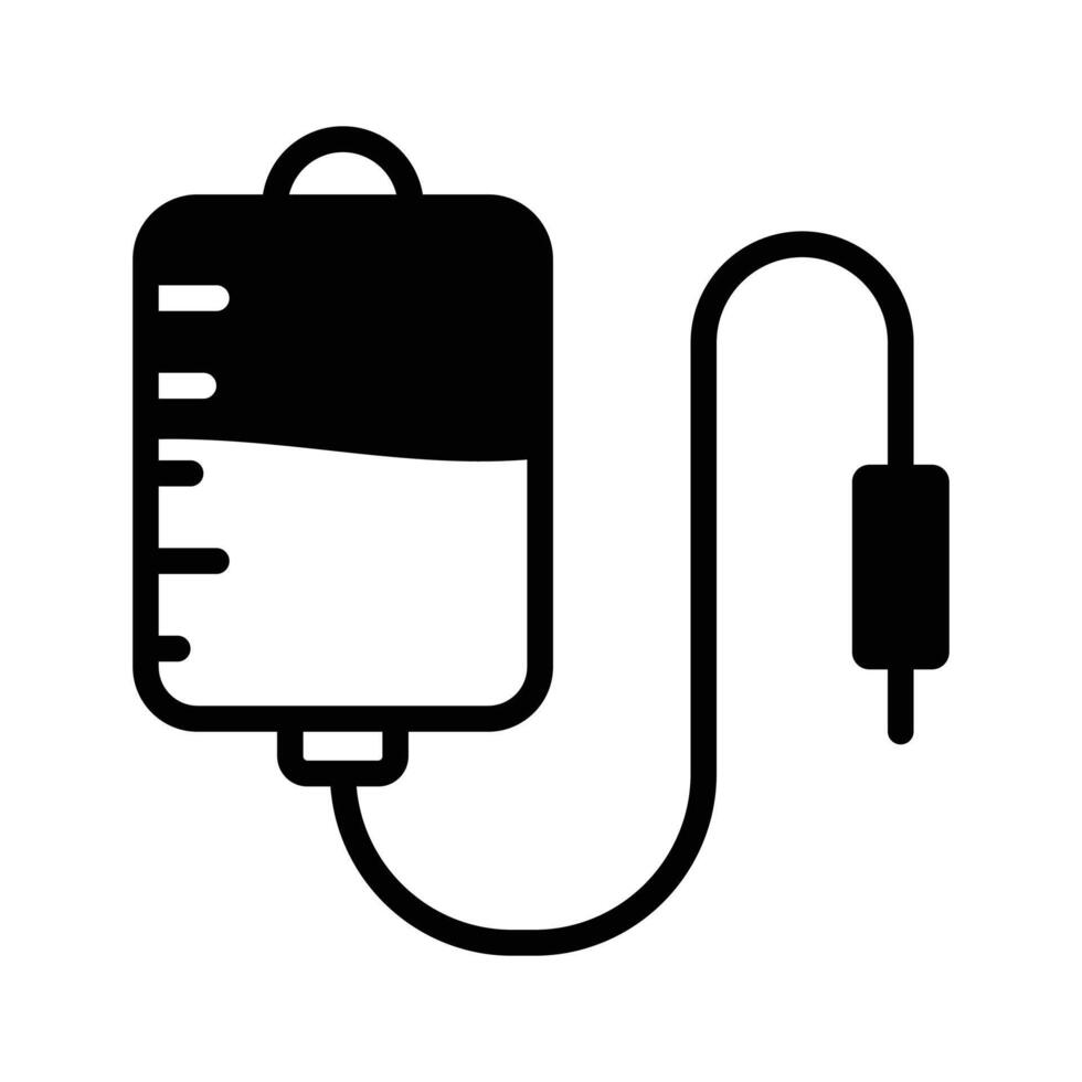 Well designed icon of iv drip, intravenous transfusion Therapy vector