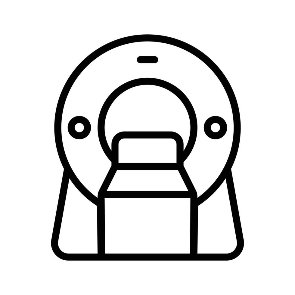 Have a look at this amazing icon of ct scanner, mri machine vector