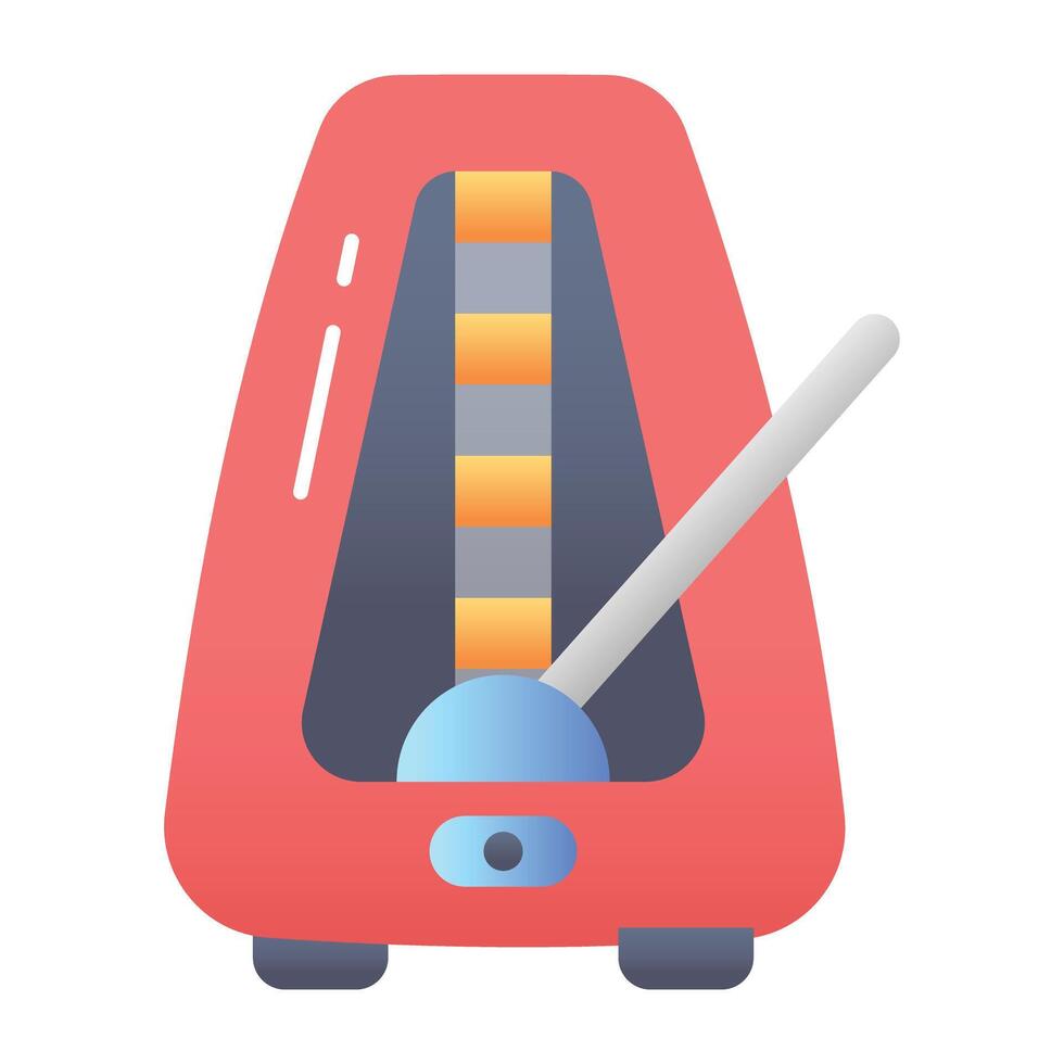 A flat style icon of metronome vector