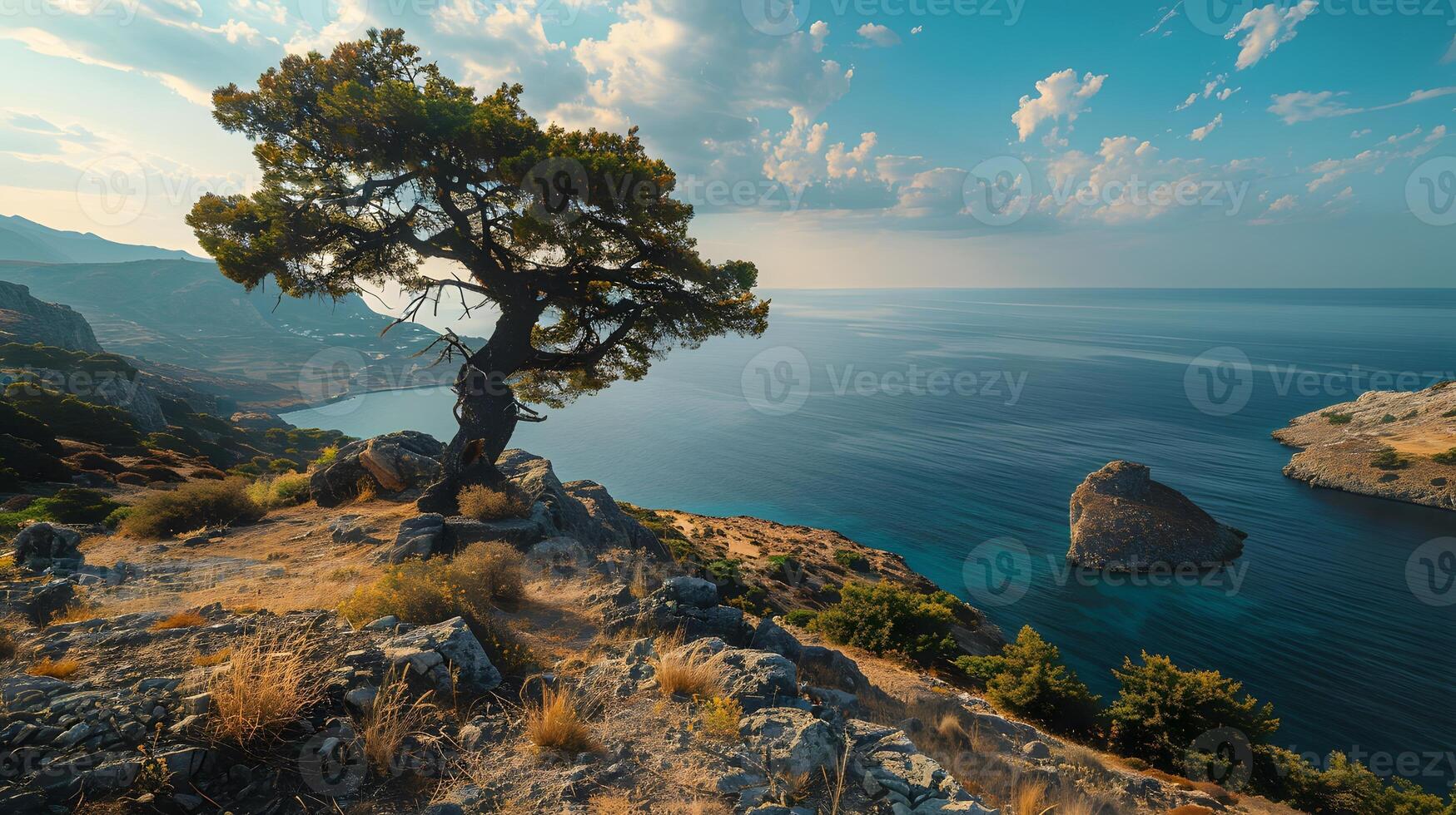 Beautiful beach views in Greece, Clean and beautiful, which in Generate AI photo