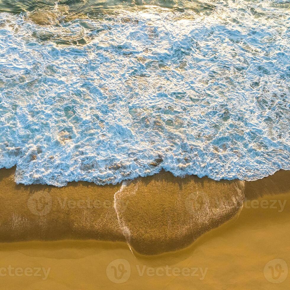 Balneario Camboriu in Santa Catarina. Taquaras Beach and Laranjeiras Beach in Balneario Camboriu. Aerial view in landscape. Square image photo