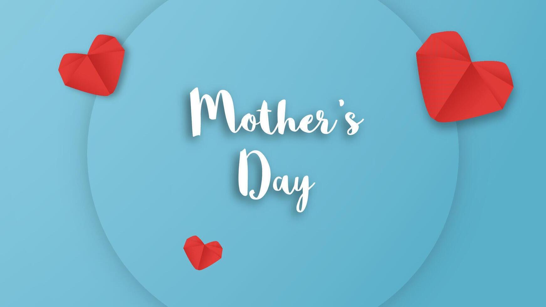Decoration background for Happy mother's day. vector
