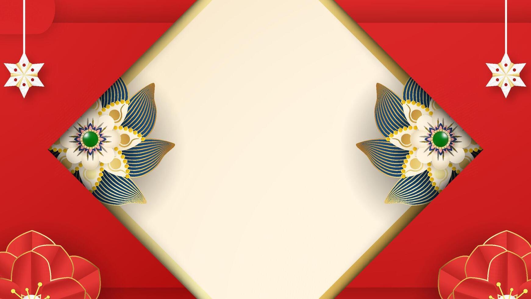 Template background with Chinese style. vector