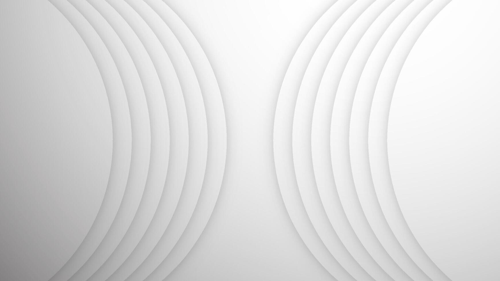 Smooth curve shadow on grey background. vector