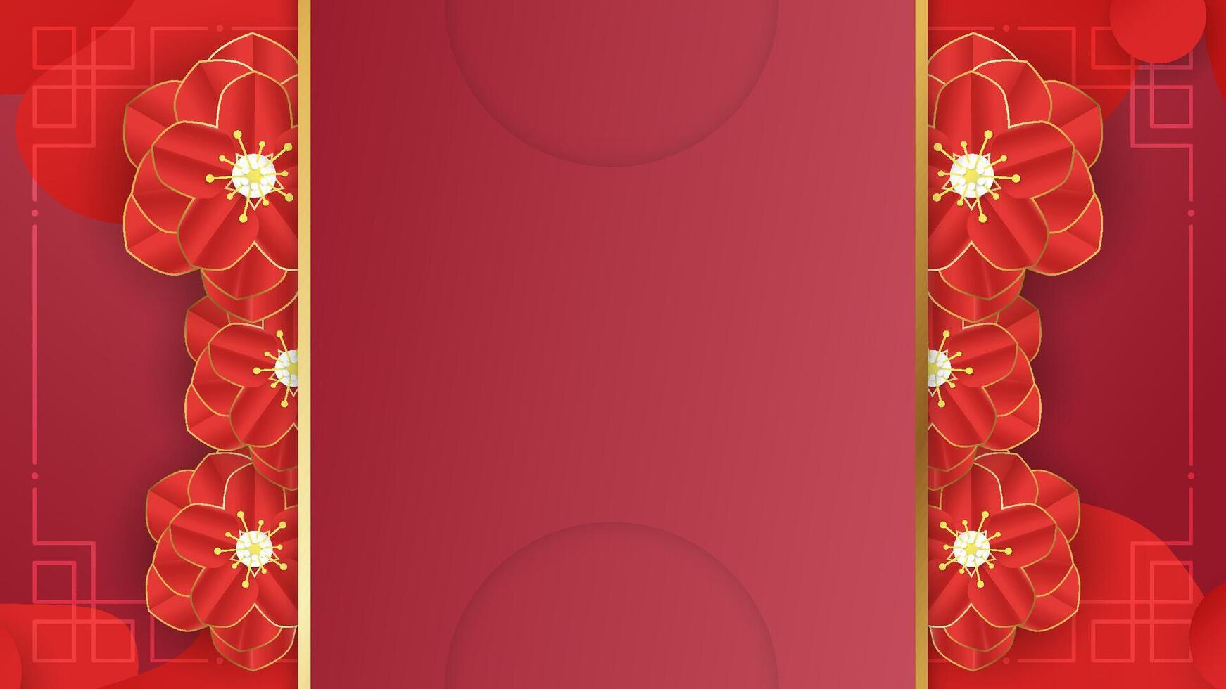 Paper cut background for Chinese festival. vector
