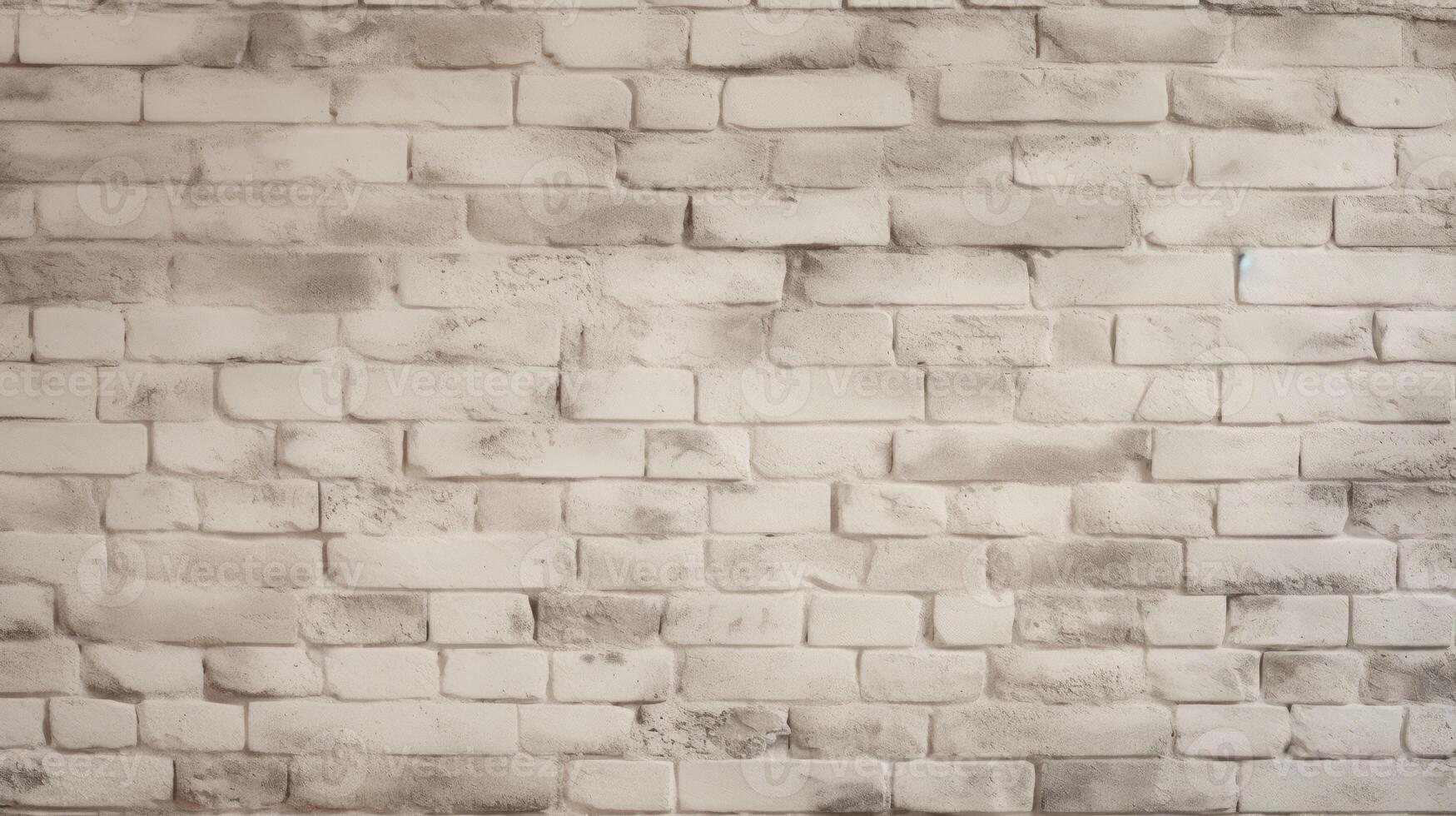 Abstract old white brick wall textured background. Neural network photo