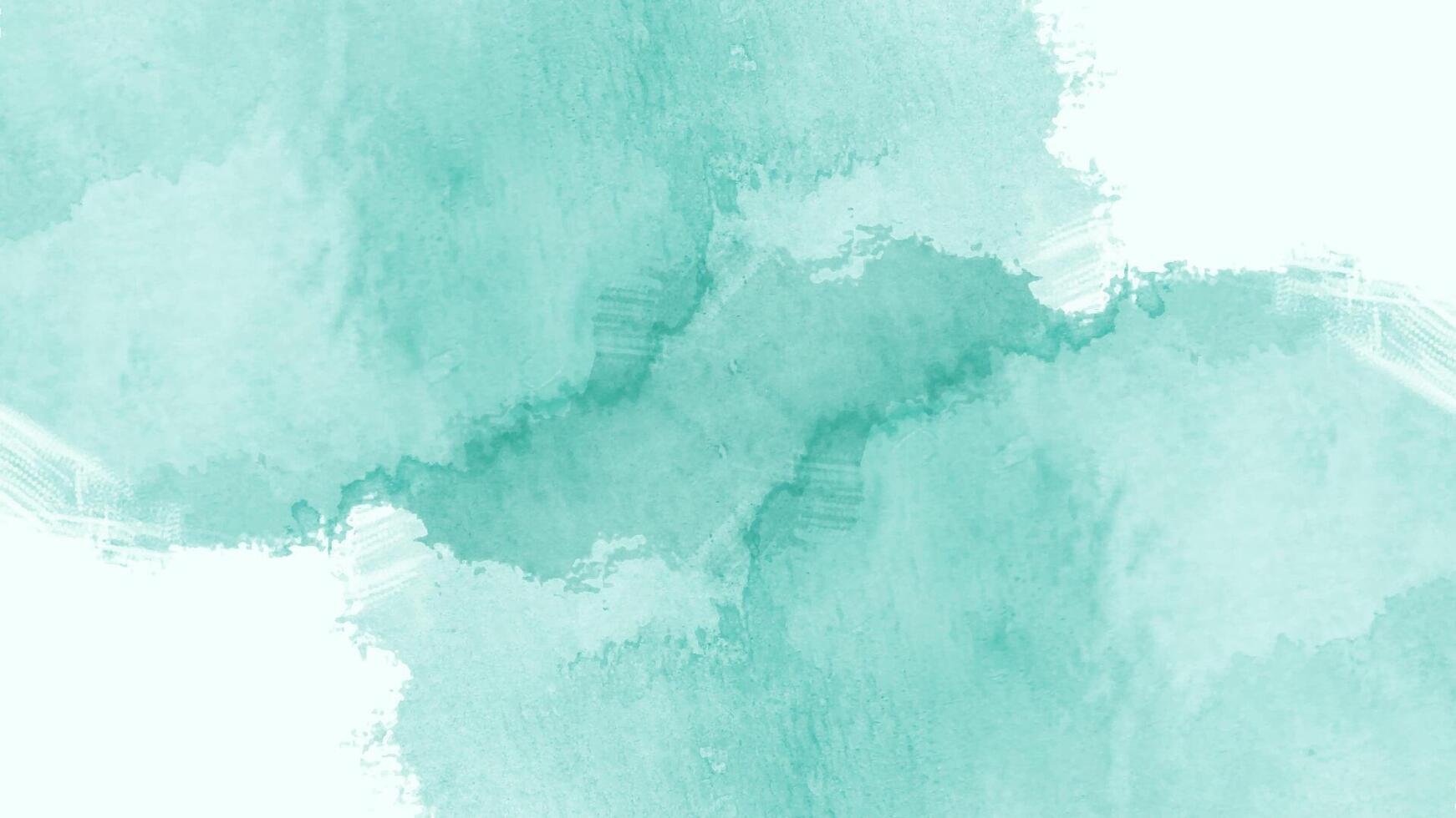 Abstract turquoise teal watercolor background vector