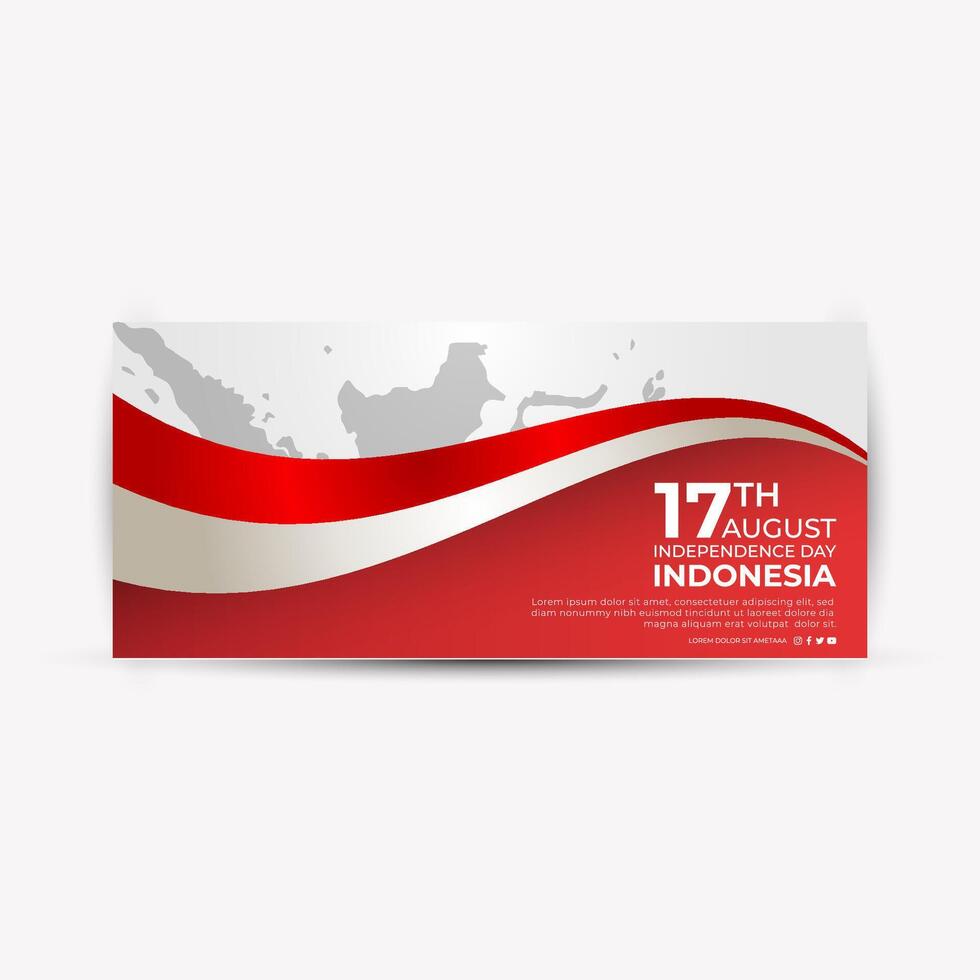 indonesia 79th independence day Abstract Background Design Template vector