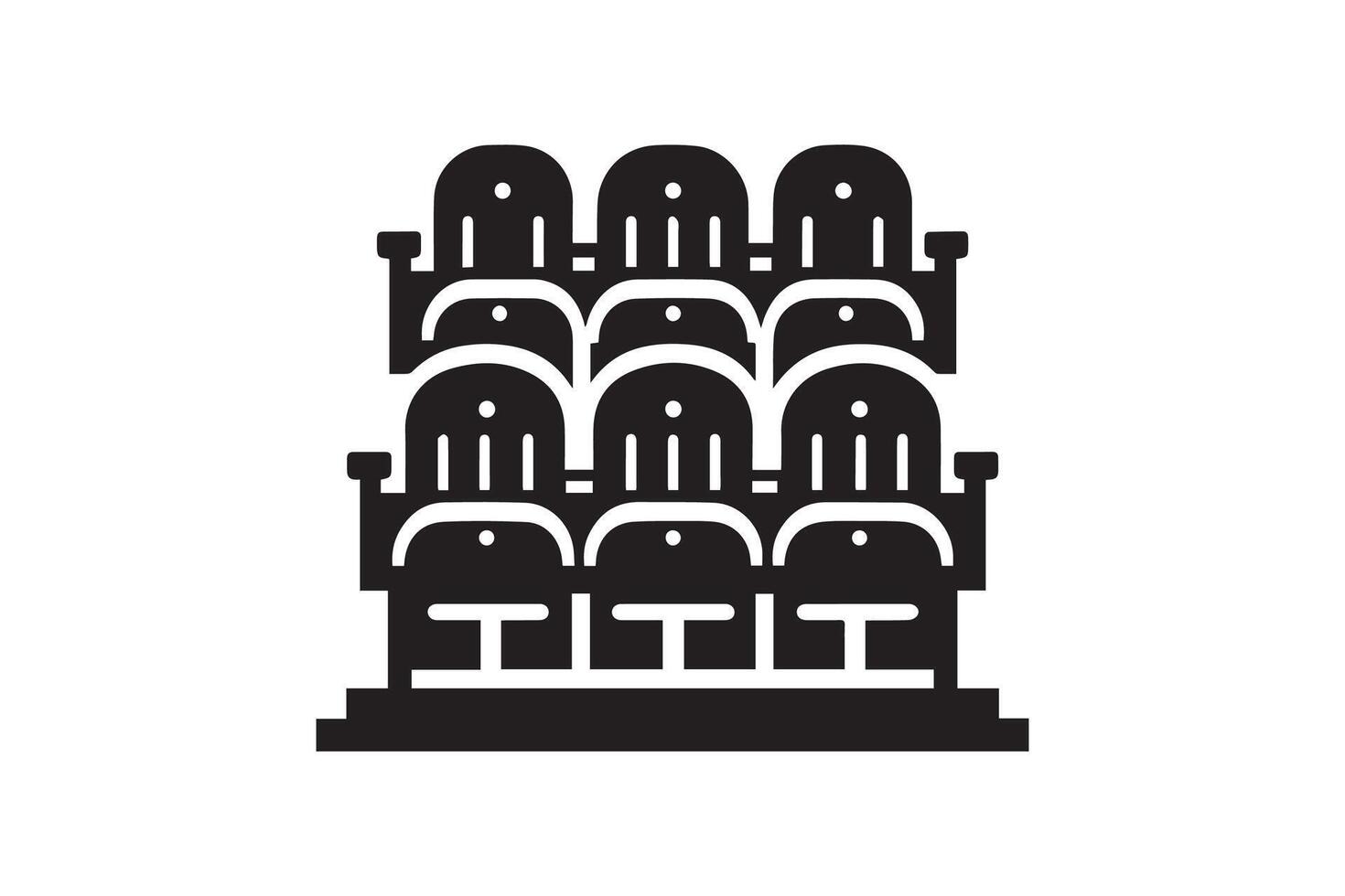 An icon of a building with a clock on top vector