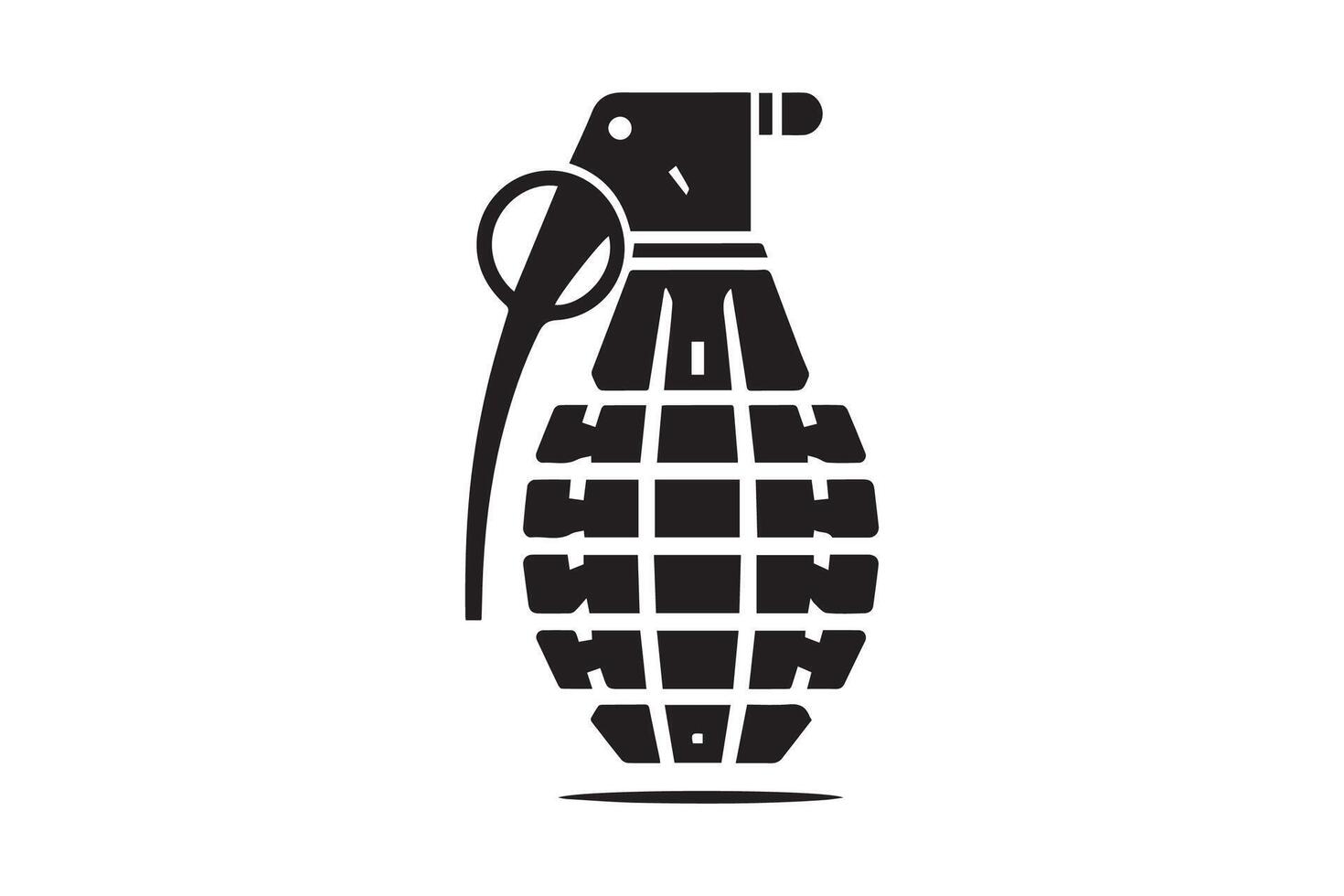 An image of a grenade icon vector