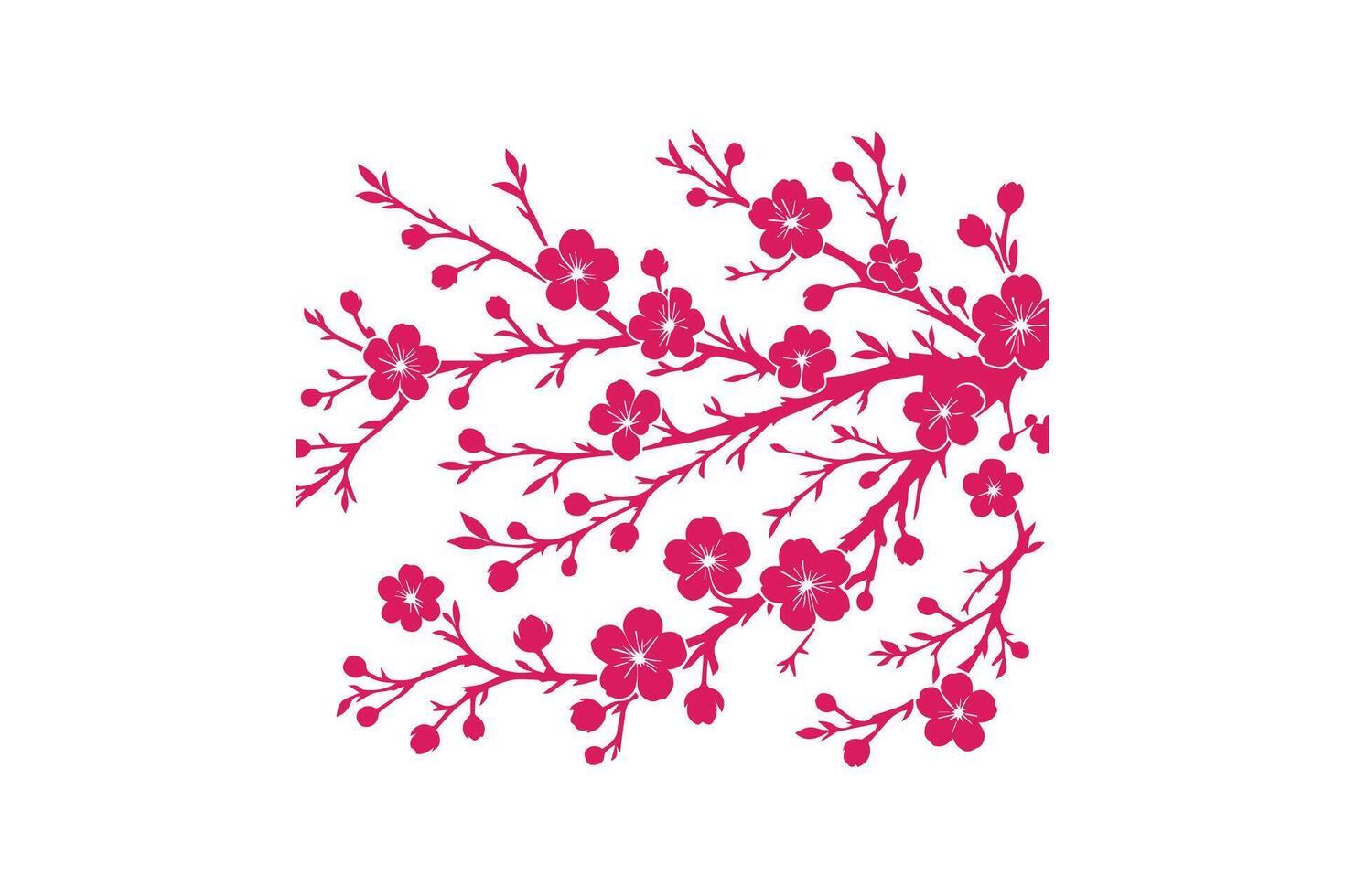 A pink flower is shown on a white background vector