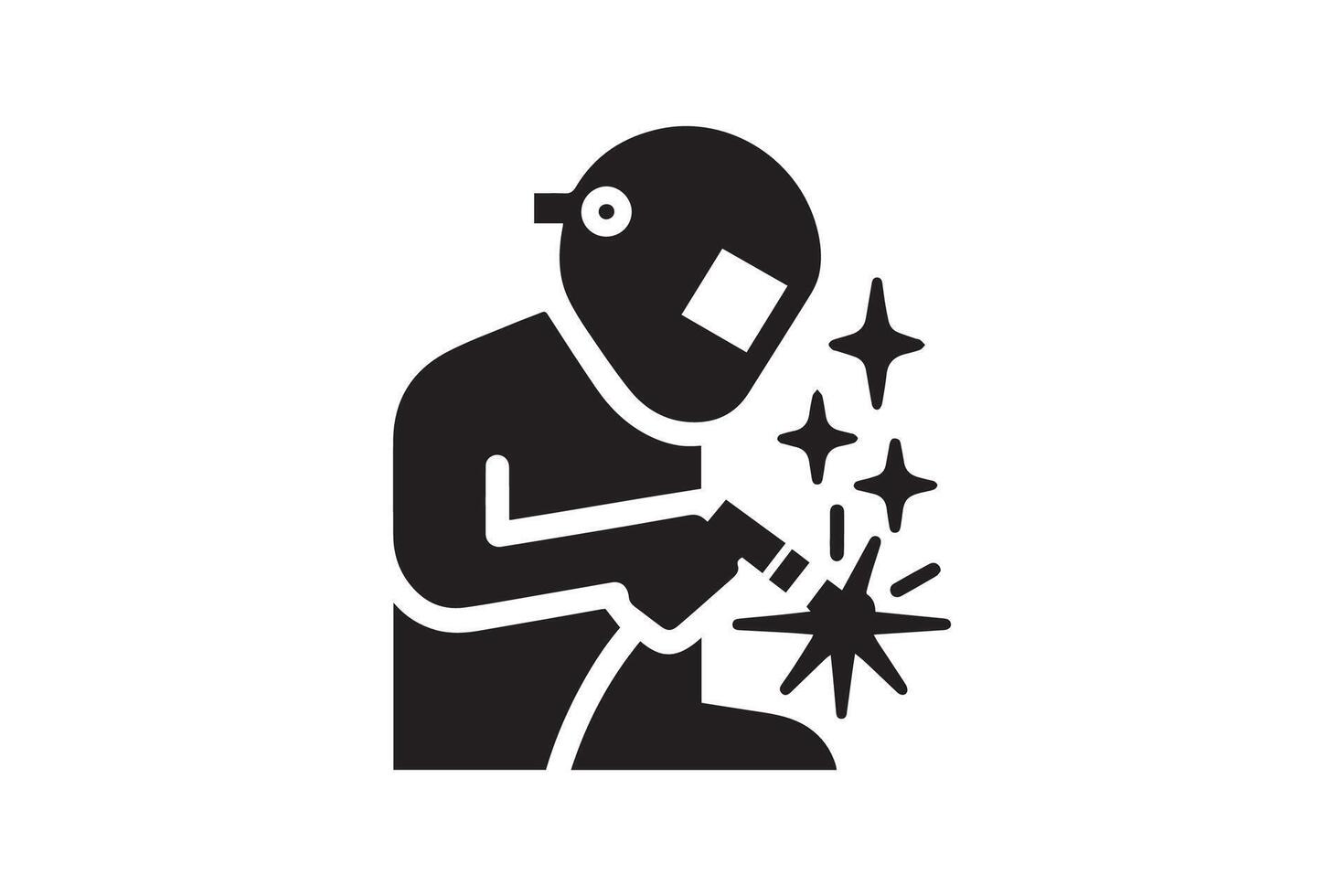 Welder icon illustration vector