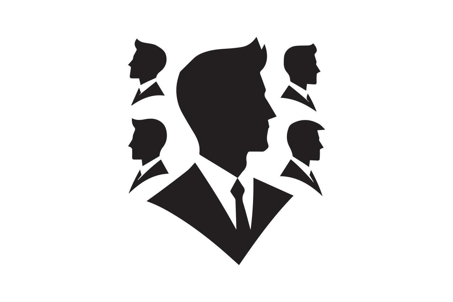 Businessman silhouette icon illustration vector