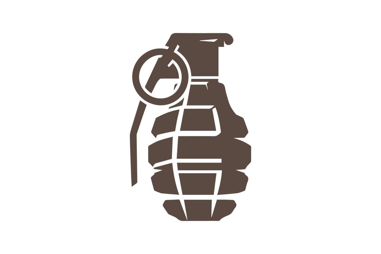A grenade icon on a white background vector