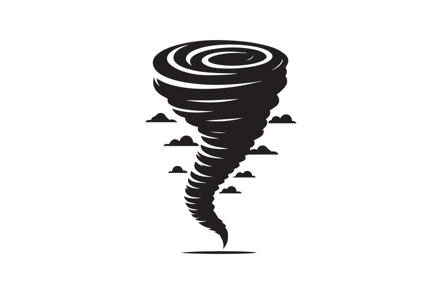 Tornado icon on white background vector