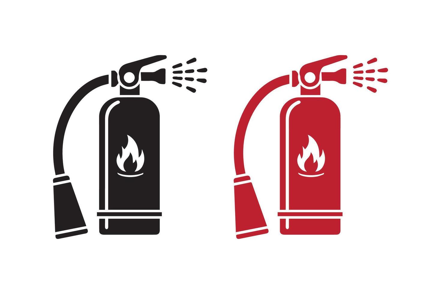 Fire extinguisher icon illustration vector