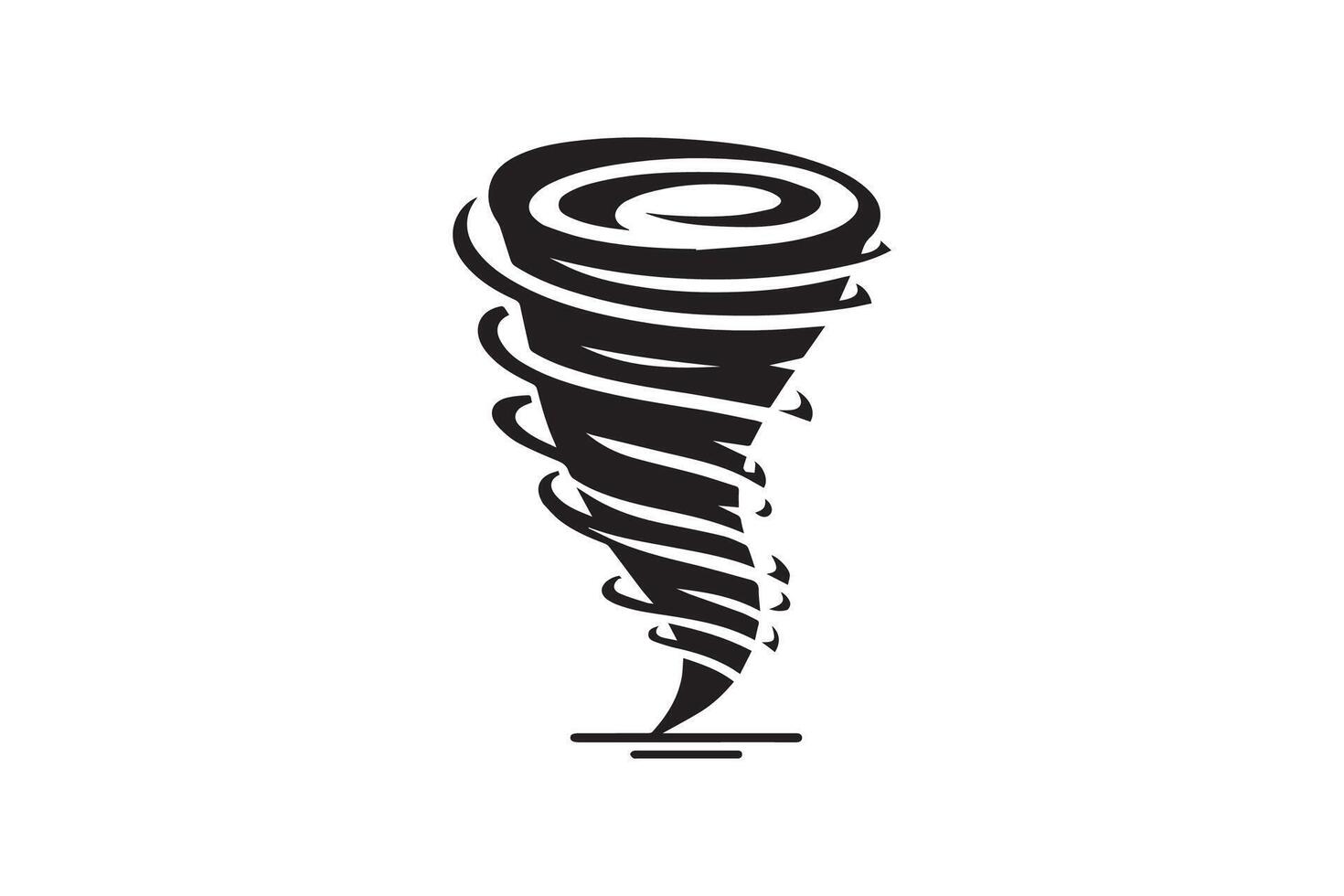 Tornado icon illustration on white background vector