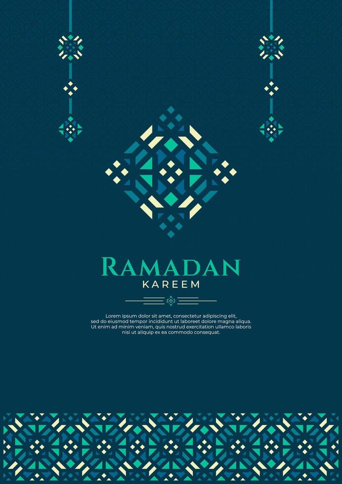 Oriental Greeting Design for Culture or Islamic Theme, Specially for Ramadan or Eid Mubarak vector