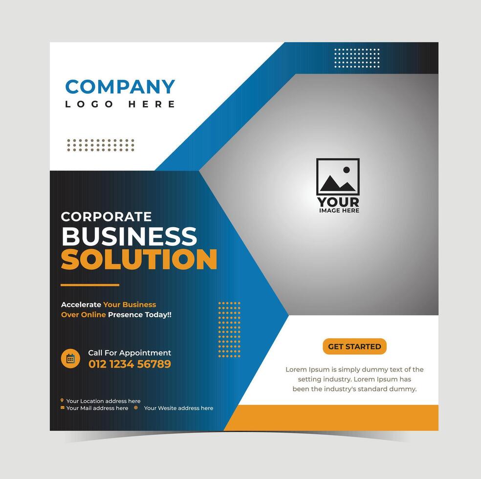 Real estate flyer design template, property sale flyer illustration vector