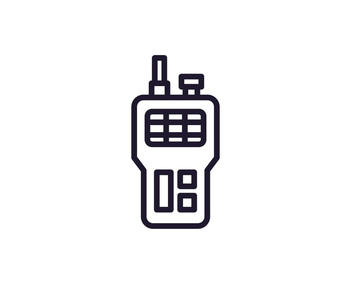 Army line icon on white background vector