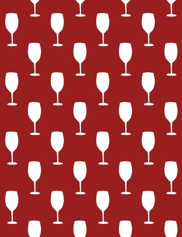 Seamless pattern of sketch vine glass vector