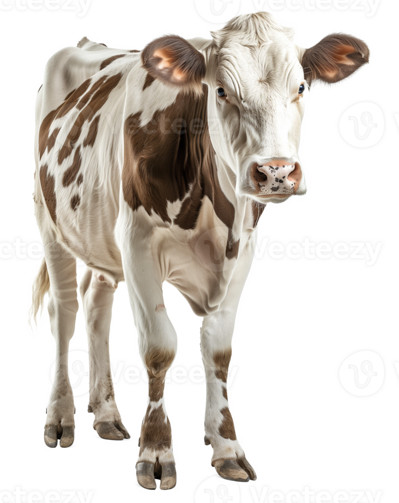 Right Side View of Cow on Transparent Background png