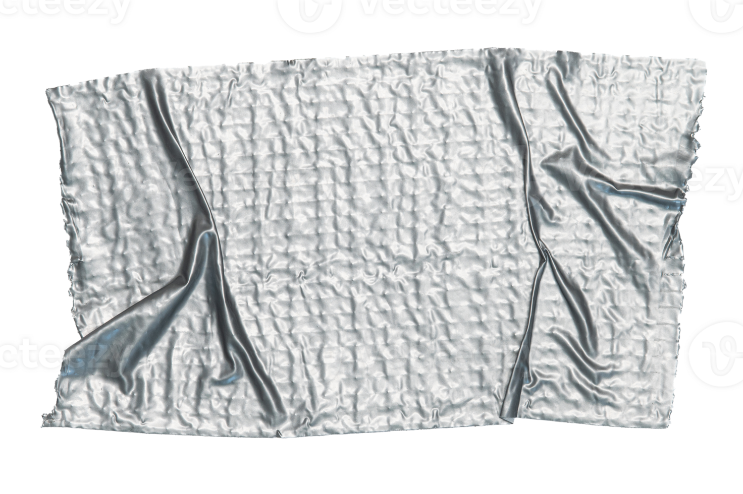 Gray vinyl tape. Torn horizontal silver grey sticky tape png
