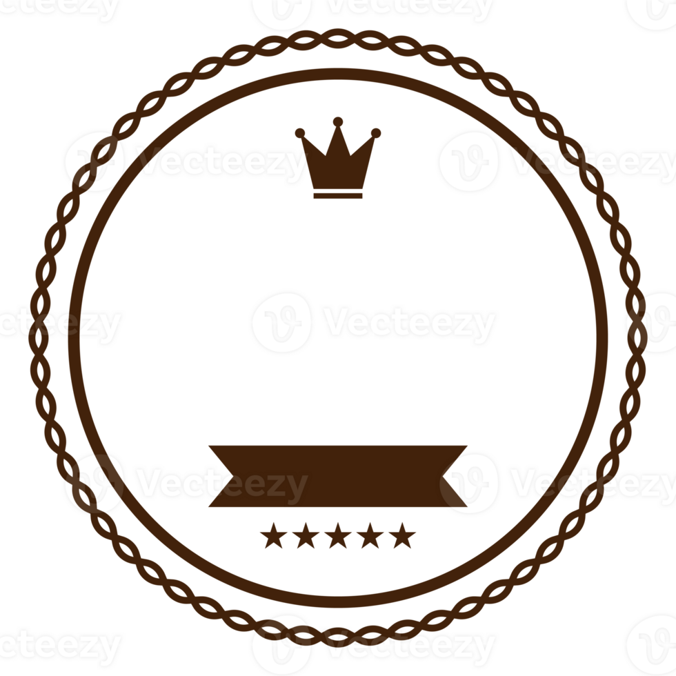 Line badge design template png
