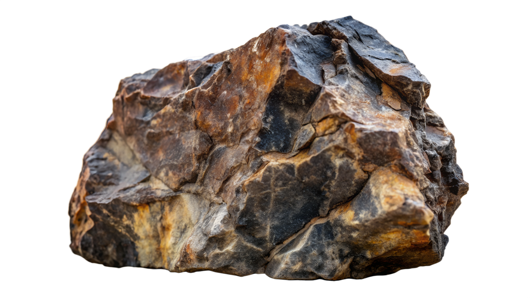 Rock Boulder Isolated on White Background High-Res png