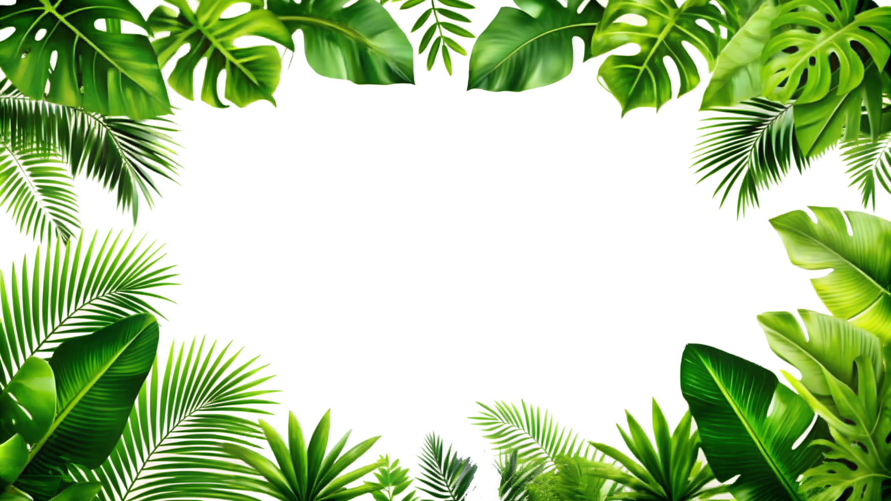 Lush Green Leaves Isolated on Transparent Background png