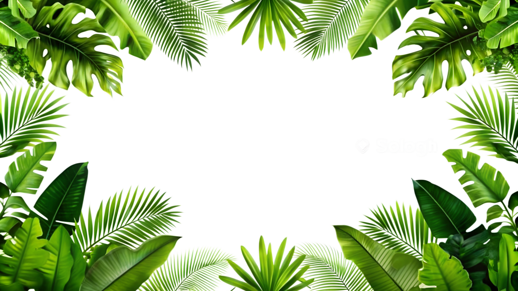 Natural Greenery Isolated on Transparent Background png