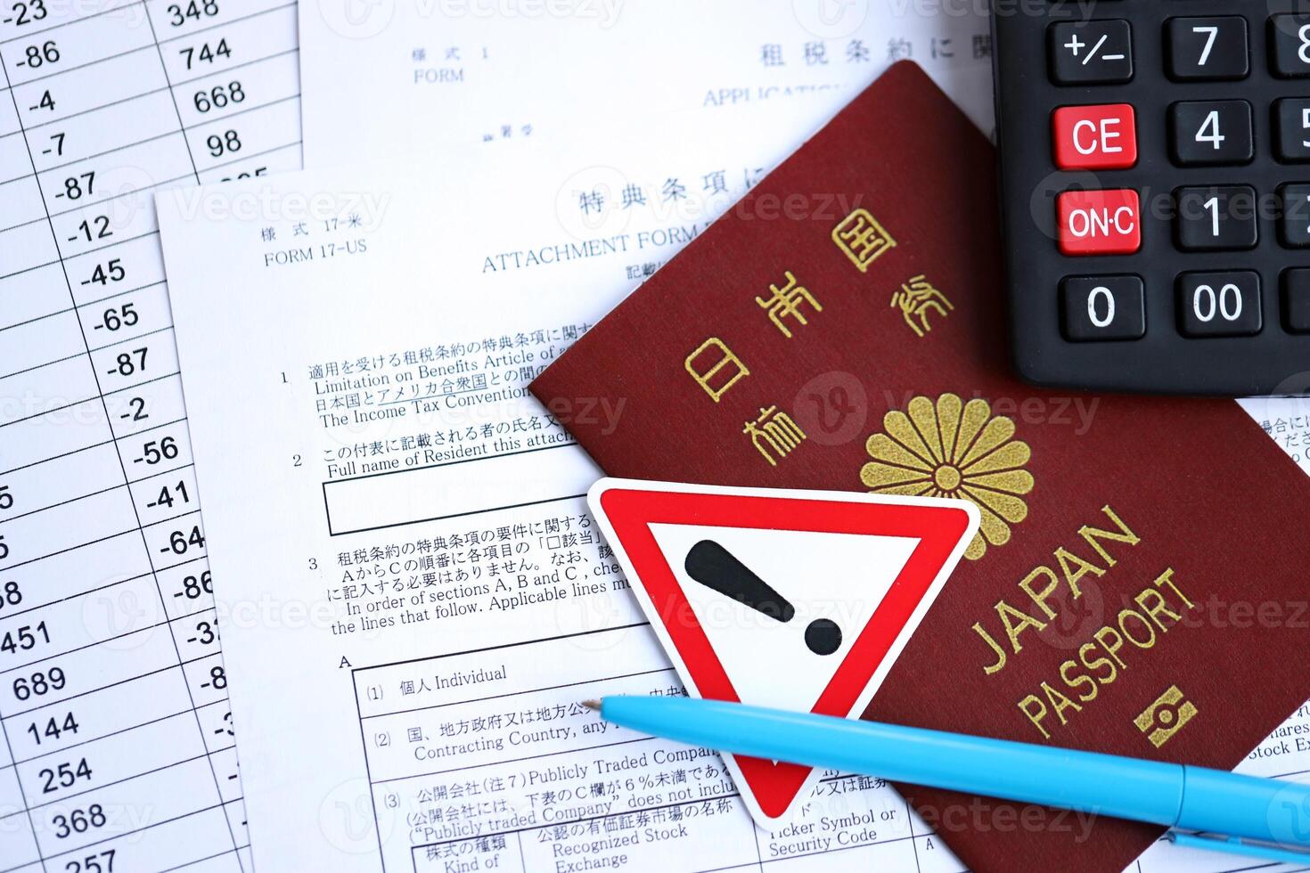 Concept of problems and troubles during tax reporting and taxpaying in Japan photo
