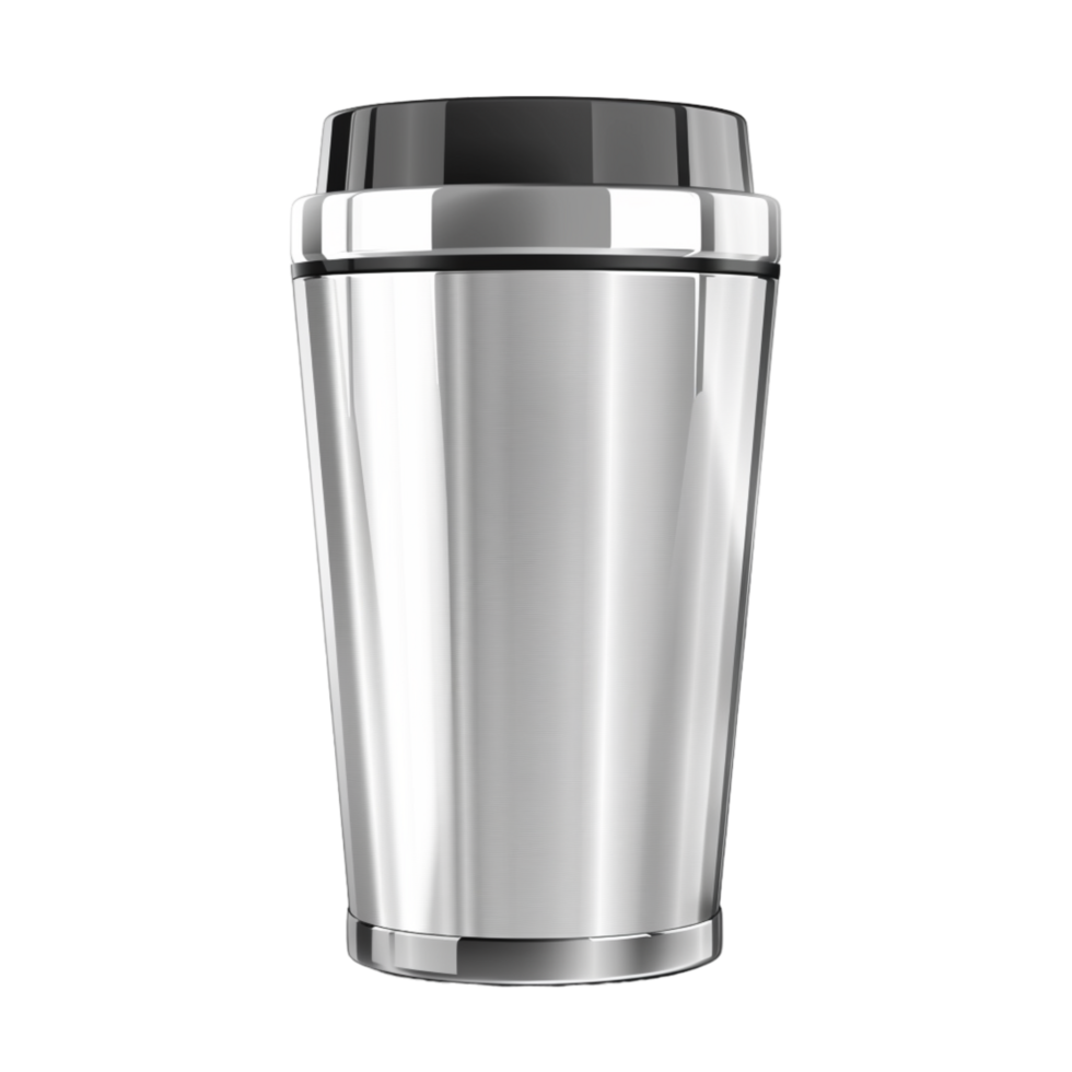 Generated Ai New Stainless Steel Metal Coffee Cup png