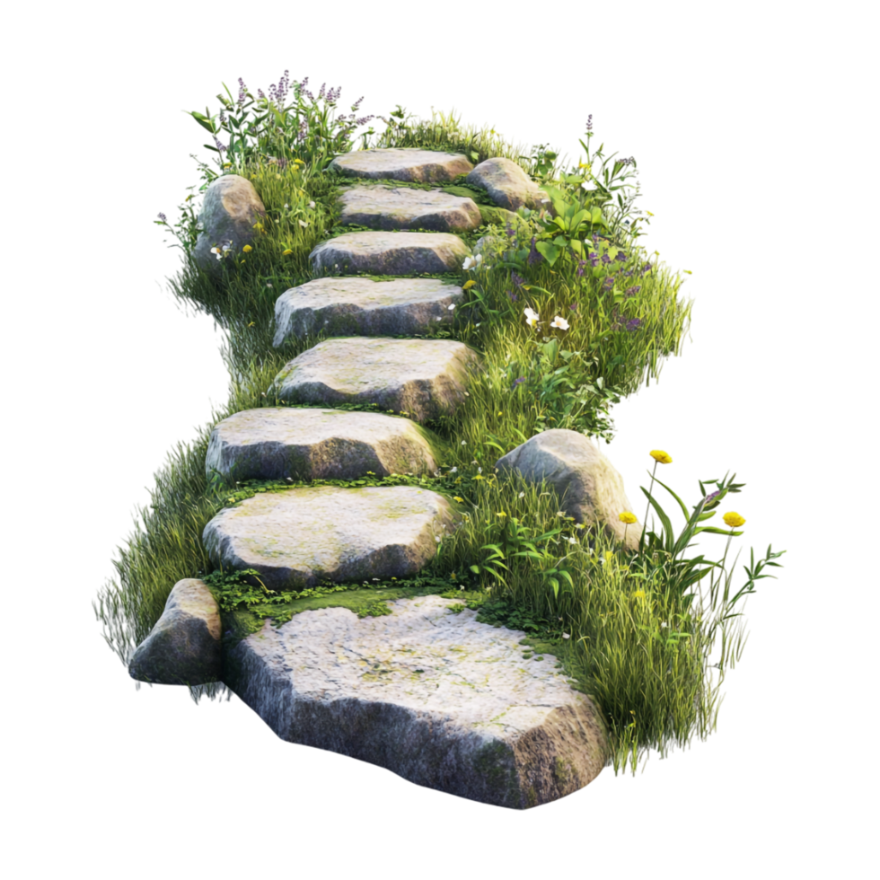 Vintage Stone Pathway Greek Style Ancient on Transparent Background png