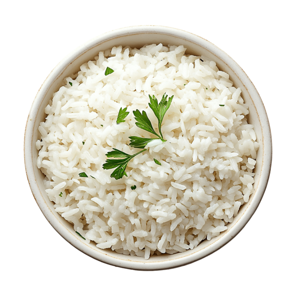 Chinese Rice in a Bowl on Transparent Background png