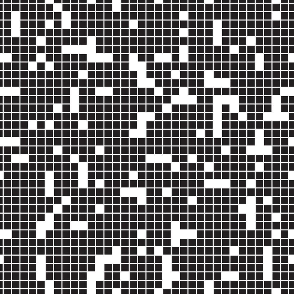 Pixel Background, Abstract Geometric Black and White Art, Irregular Tangled Shapes Design, Random Order Digital Camouflage Seamless Chaotic Squares Pattern vector