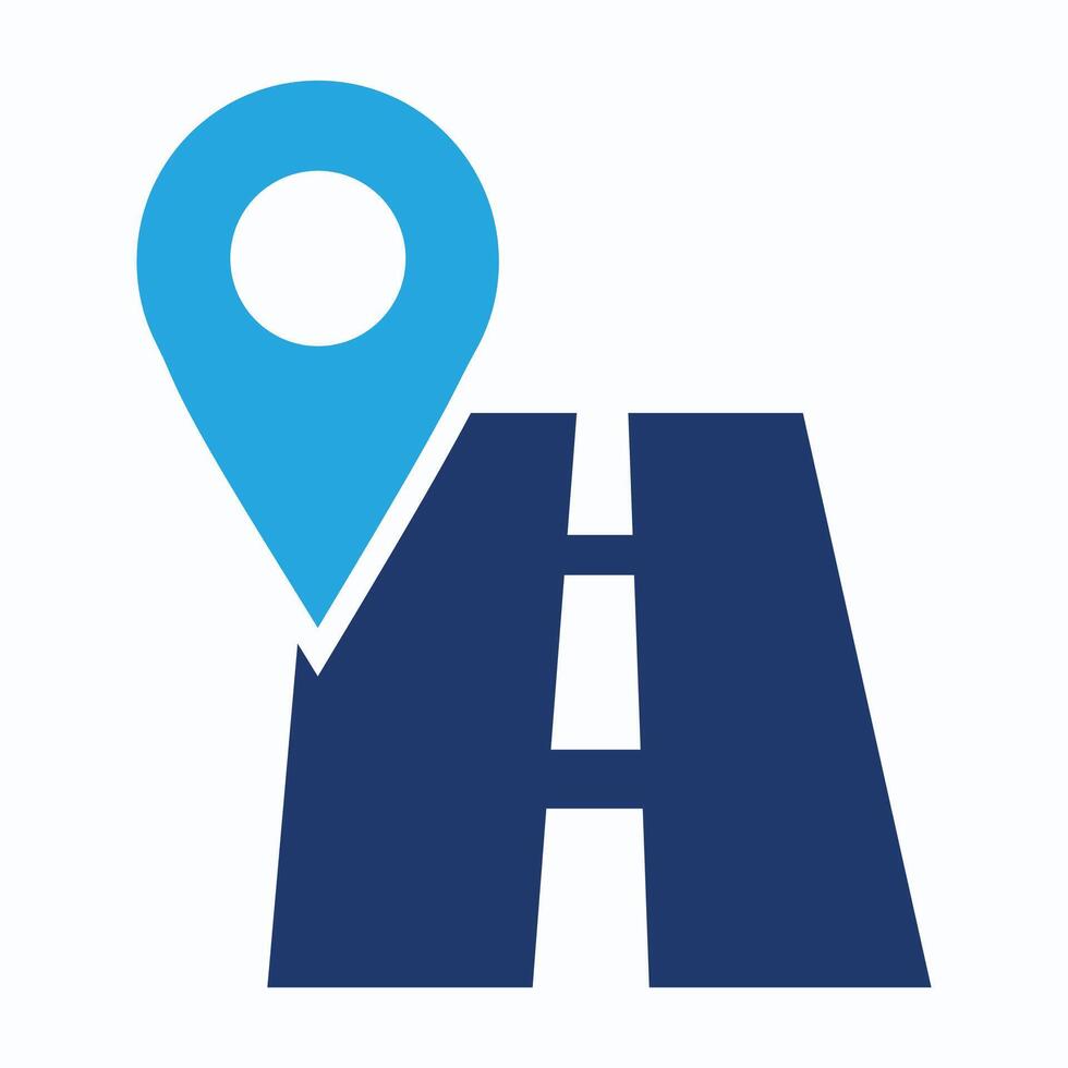 Simple location icon,road icon symbol illustration vector