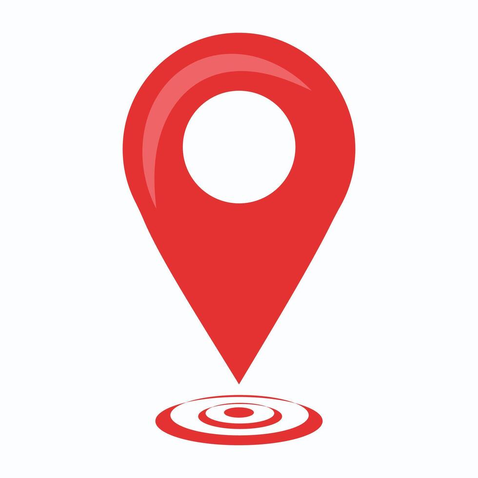 Location pin icon. Map pin place marker. Location icon. Map marker pointer icon set. vector