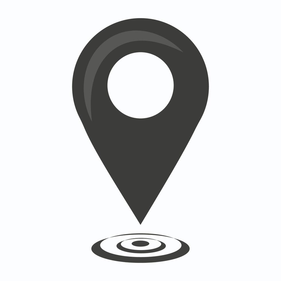 Set of map pin icons. Modern map markers. location pin sign. vector
