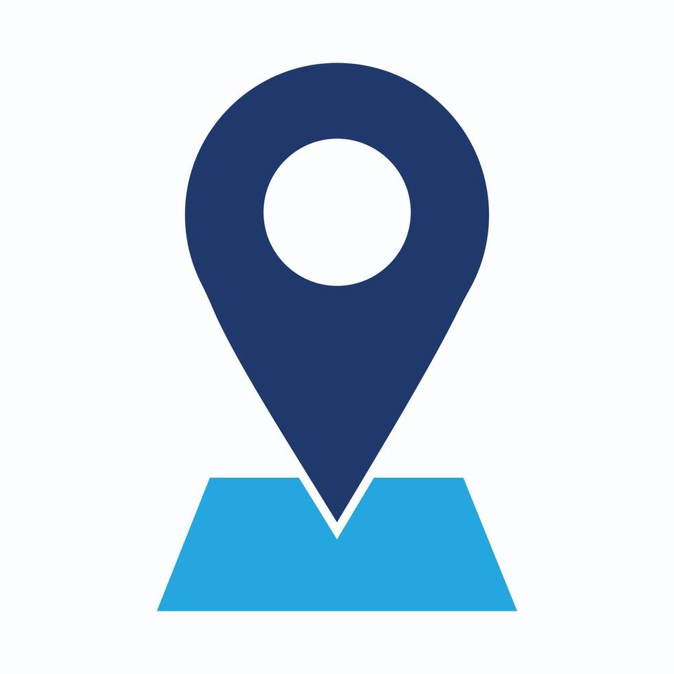 Simple location icon,Pin map icon . point marker place gps mark position vector