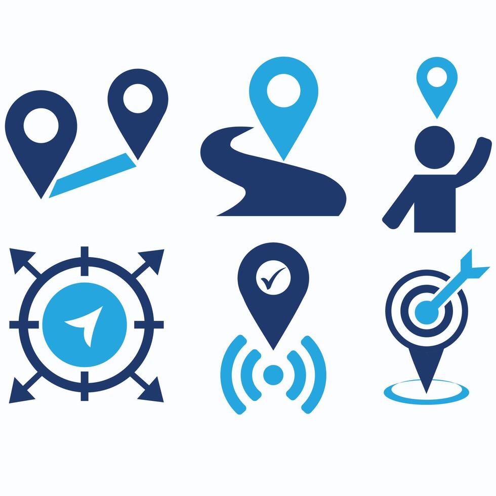 live location,navigation,you are here,journey,distance icon symbol illustration vector