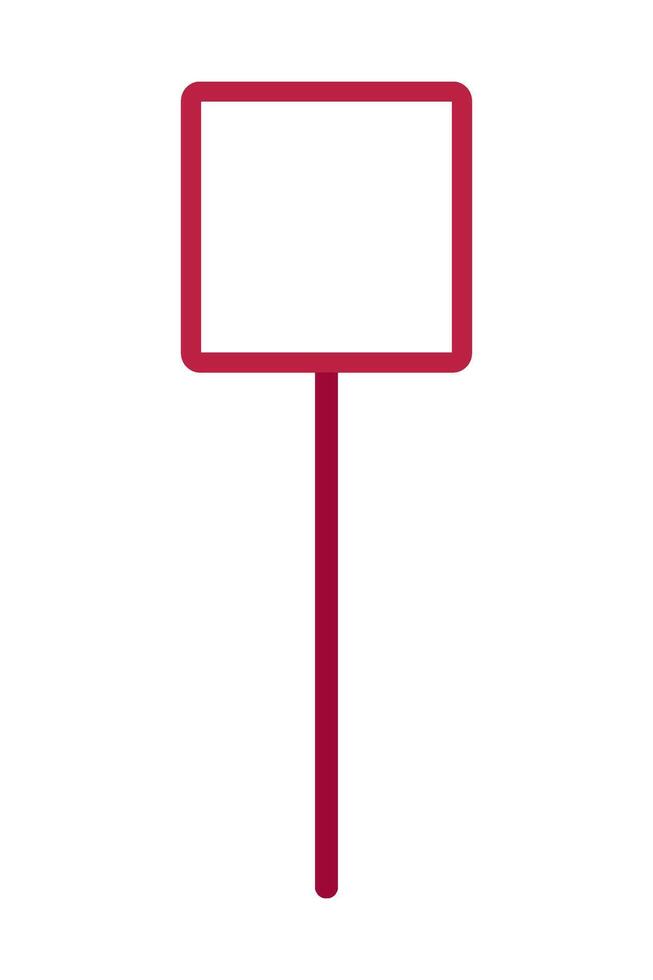 Pointer stick with a square tip vector
