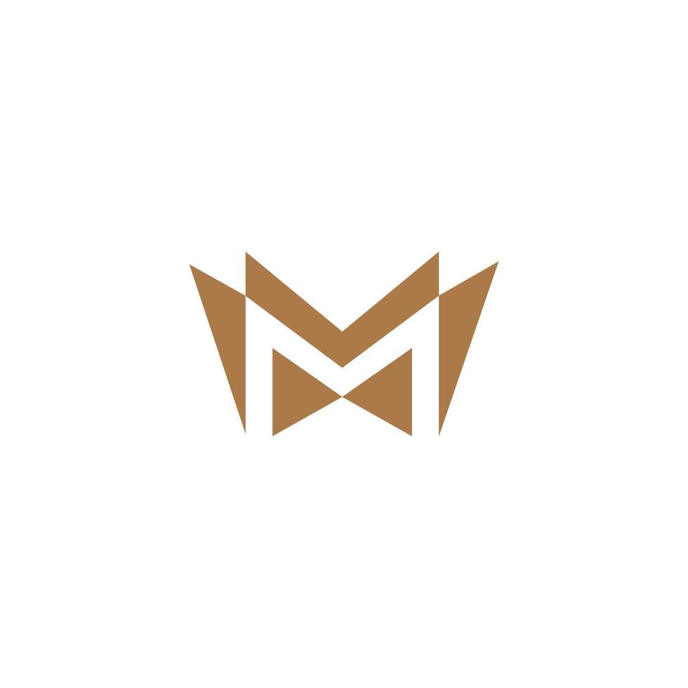 letter m logo design template vector