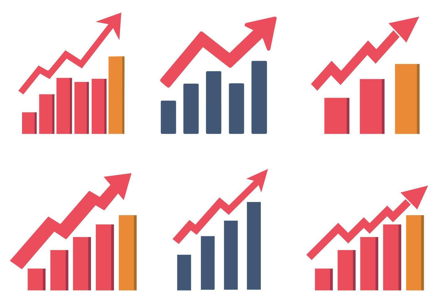 Graph chart economic icon. Money business increase design. vector