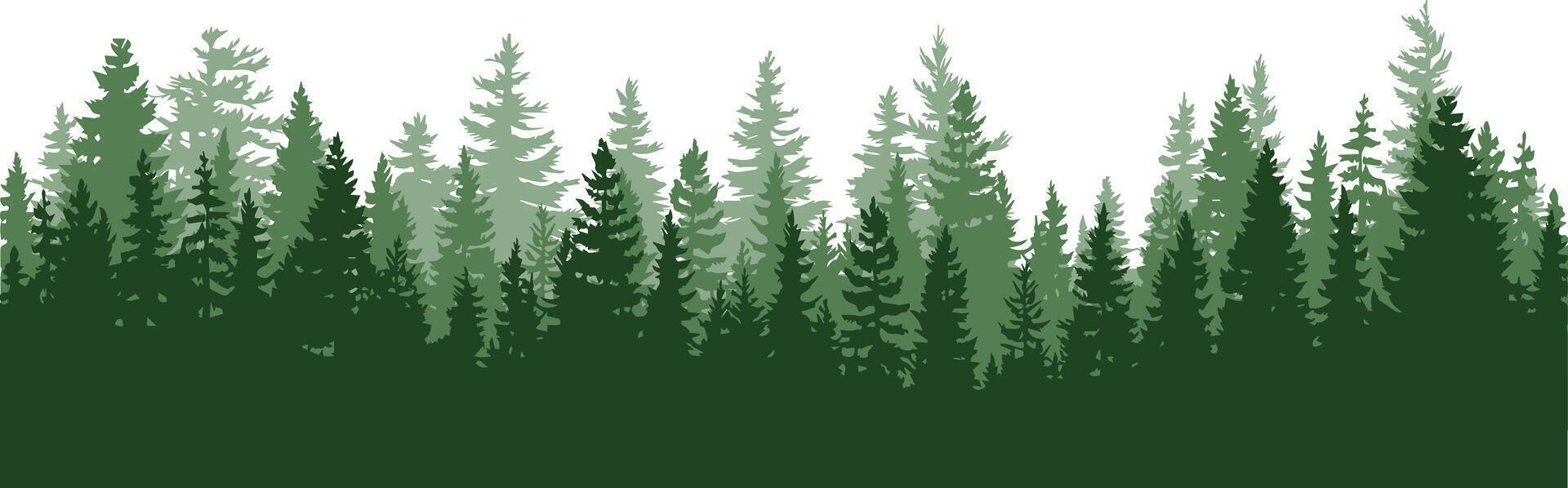 natural forest trees wood green black icon beautiful. vector