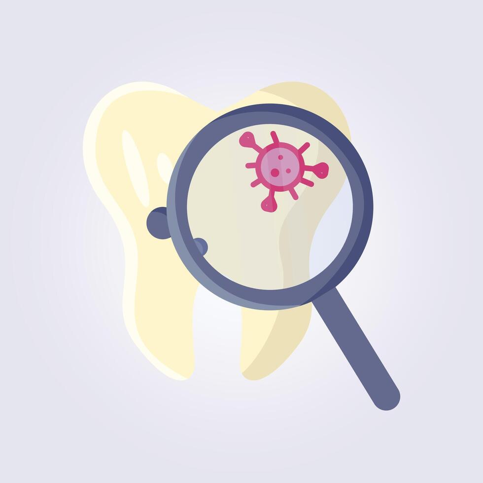 Teeth check routine illustration design icon symbol vector
