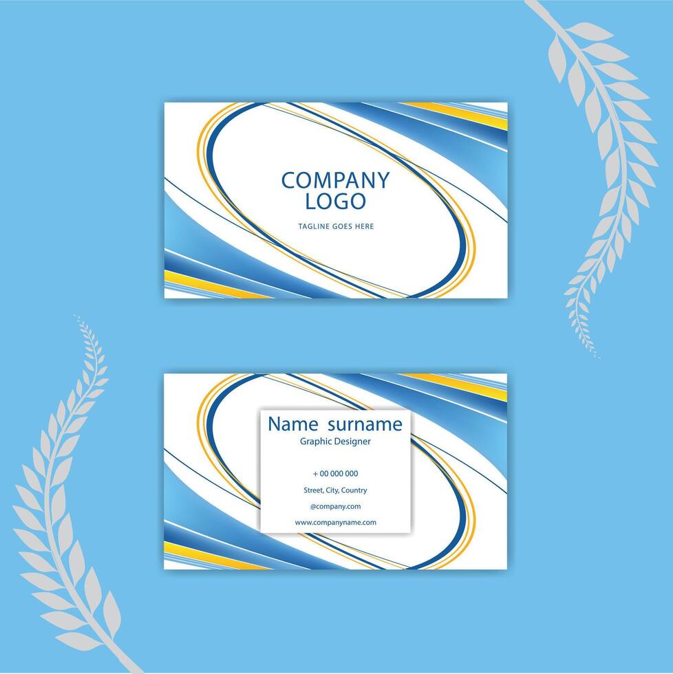 Print Creative and professional business card templates. vector