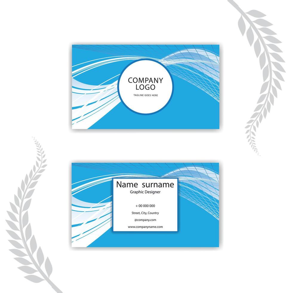 Print Creative and professional business card templates. vector