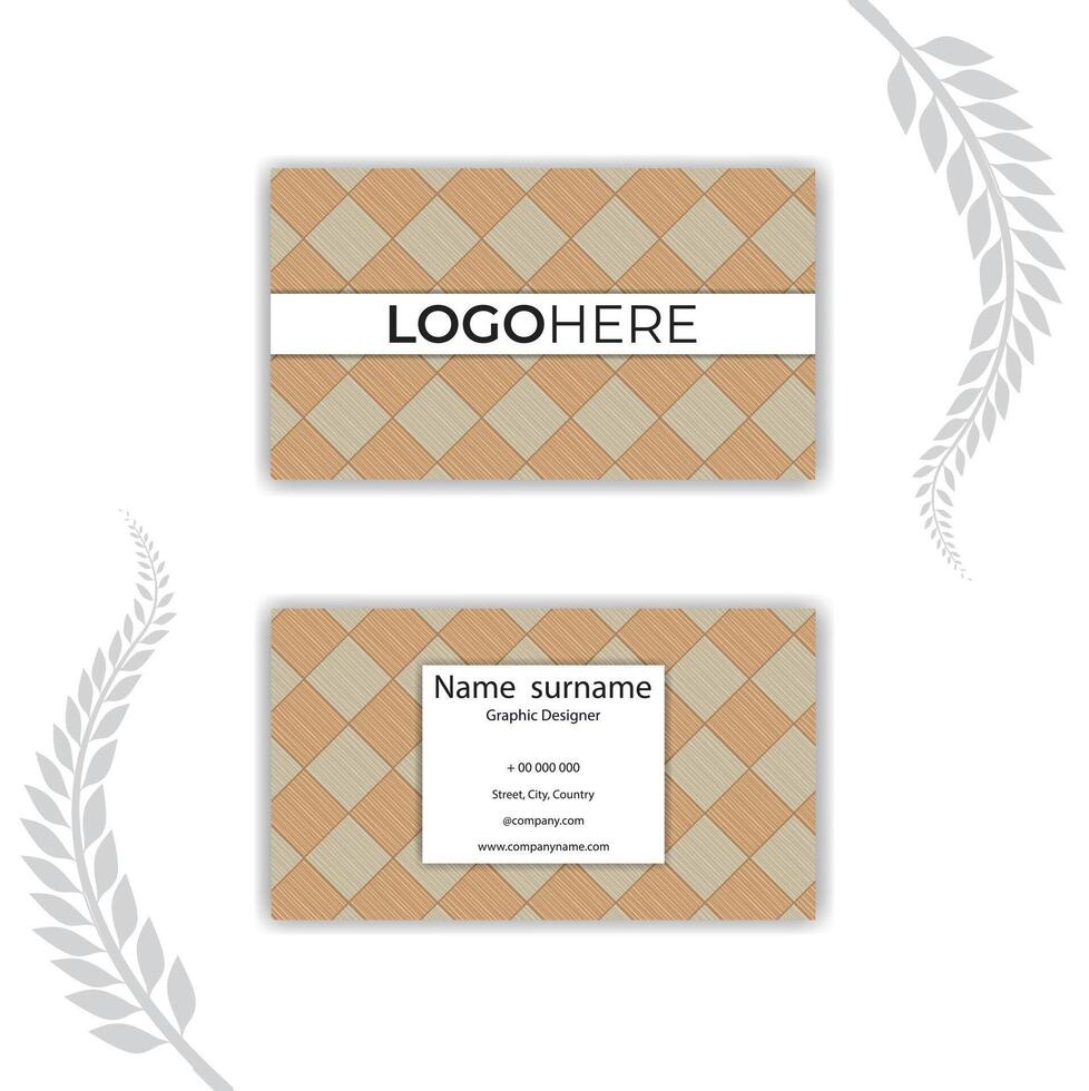Print a Great abstract business card. vector