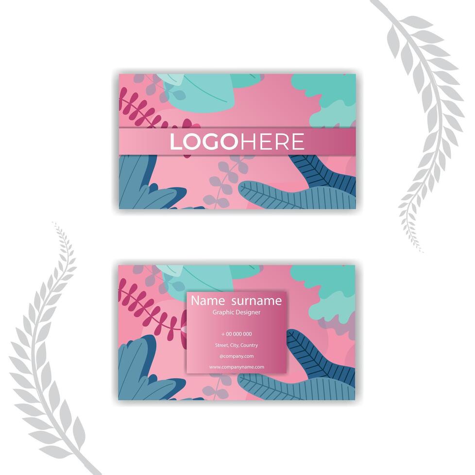 Print Abstract business identity design card template. vector
